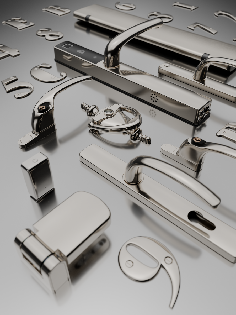 Smart lock and traditional door hardware